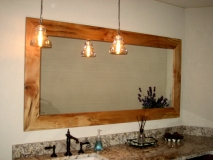 Spalted -- spalted maple frame, full wall